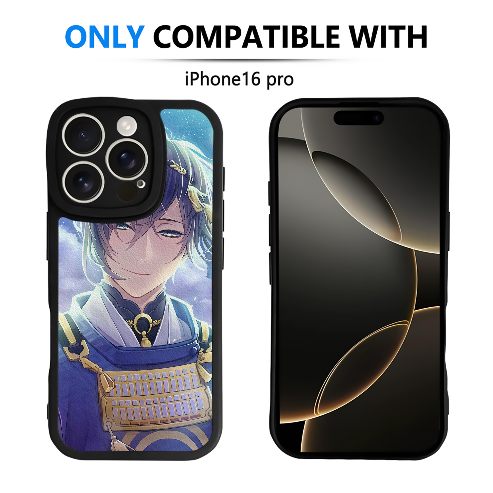 （画像用） 刀剣乱舞 Touken Ranbu 【iPhone 16シリーズ対応】シリコンスマホケース（レザー調） 材質：シリコン